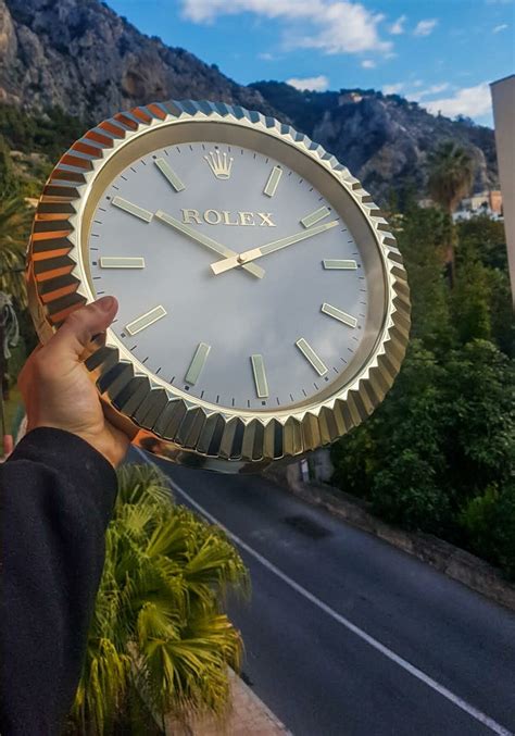 rolex promotional clock|Rolex wall clock real.